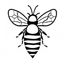 Honey Bee tattoo design idea