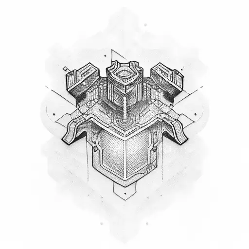 pistons crossing tattoo design idea