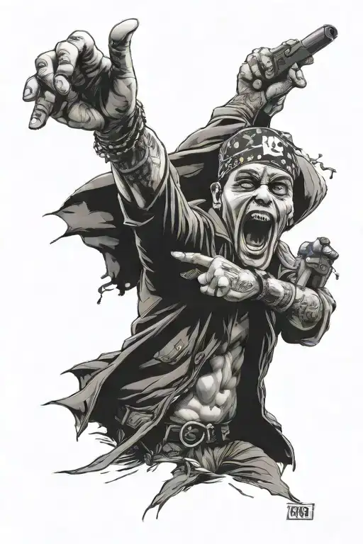 hooligan culture and ultras tattoo design idea