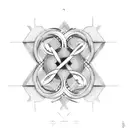 Infinity Symbol 1968 tattoo design idea