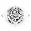 roulette wheel tattoo design idea