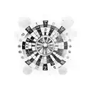 roulette wheel tattoo design idea