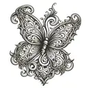 small filigree to blend in with other filigree tattoos  tattoo design idea