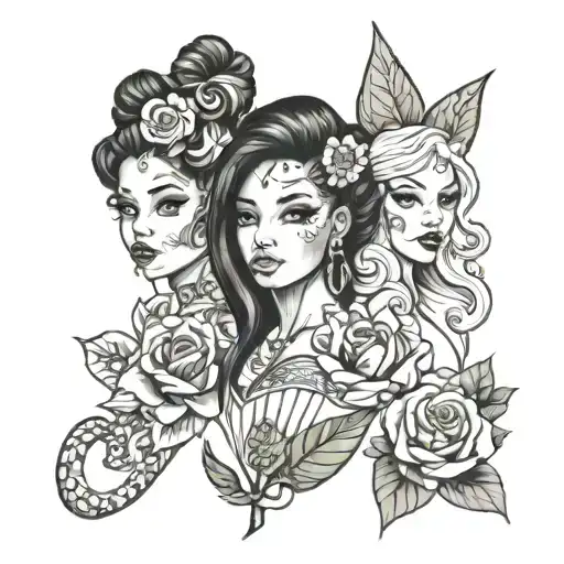 jamyia, Brianna,Mariah tattoo design idea