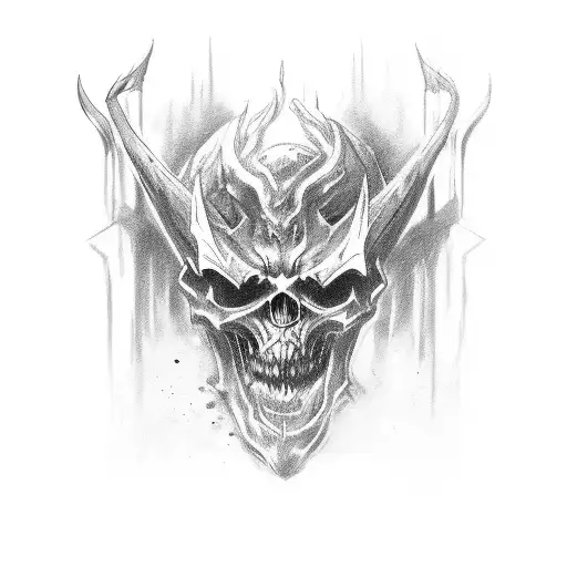 demonic royal executioner  tattoo design idea