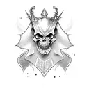 demonic royal executioner  tattoo design idea