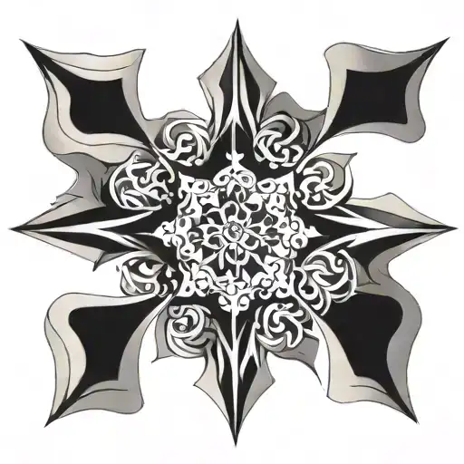 spanish tile tattoo design idea