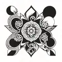 spanish tile tattoo design idea