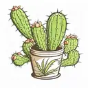 arizona cactus tattoo design idea
