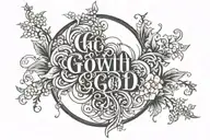 go with God tattoo design idea
