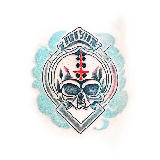 Skull Sith Blood tattoo design idea