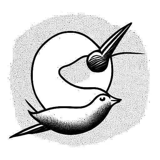 matching silly goose tattoo design idea