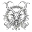 baphomet tattoo design idea