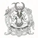 baphomet tattoo design idea