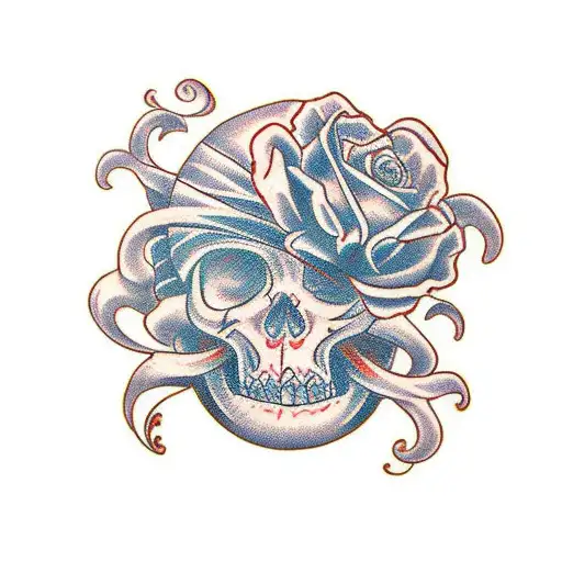 maria goretti, crimson ghost, traditional tattoo tattoo design idea