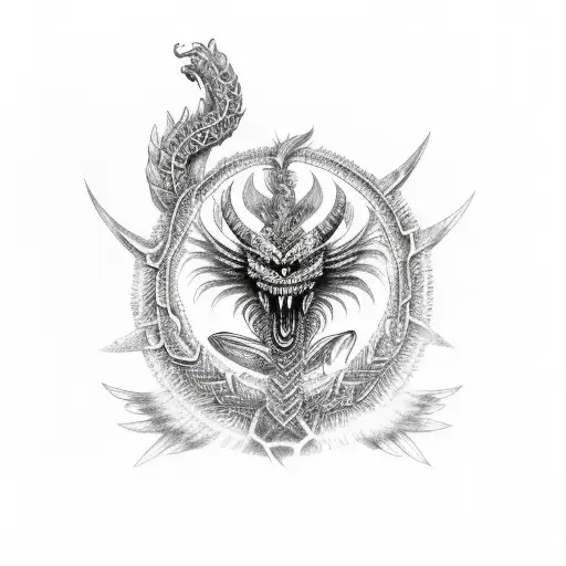 kukulkan tattoo design idea