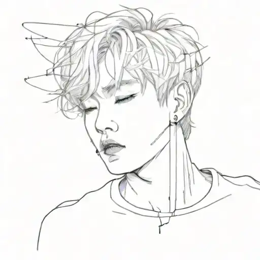 min yoongi throws mic in front of broken glass tattoo design idea