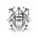 Moses and the Ten Commandments tattoo design idea