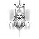 Moses and the Ten Commandments tattoo design idea