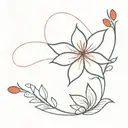 flower spin tattoo red ink tattoo tattoo design idea