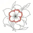 flower spin tattoo red ink tattoo tattoo design idea