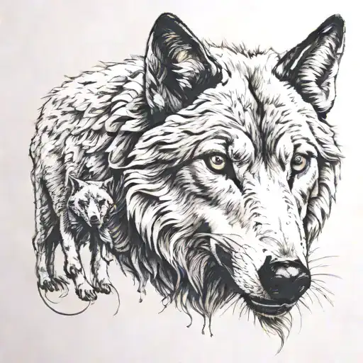 wolf in sheep clothing tattoo design idea