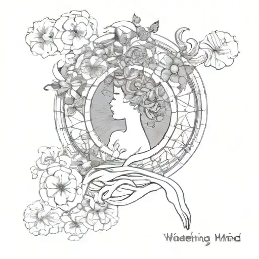 wandering mind body soul tattoo design idea