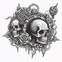 old habits die hard tattoo design idea