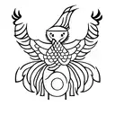 crane  tattoo design idea