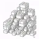 lego bricks tattoo design idea