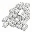 lego bricks tattoo design idea