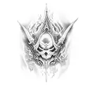 demon opium tattoo design idea