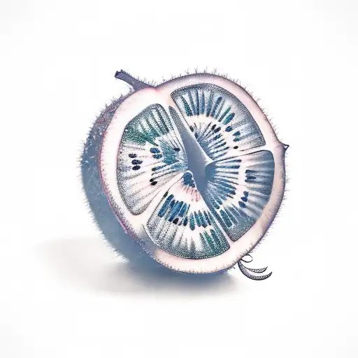 kiwi fruit tattoo design idea