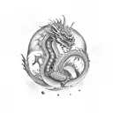 Dragon tattoo design idea