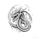 Dragon tattoo design idea