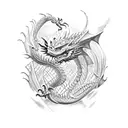 Dragon tattoo design idea