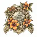 Bali fineline map tattoo design idea