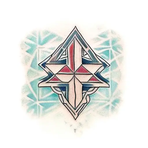 Cameroon, Cross, Tribal tattoo design idea