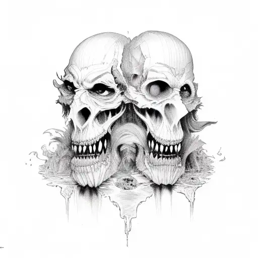 Jekyll and hyde tattoo design idea