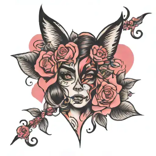self sabotage love pain tattoo design idea