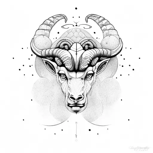 aries and geminy tattoo design idea