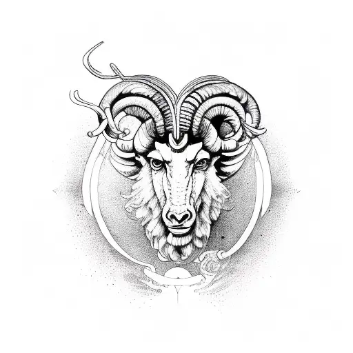 aries and geminy tattoo design idea