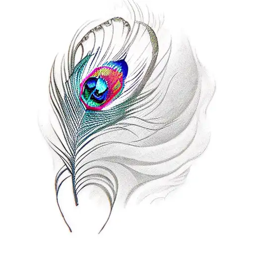 peacock feathers tattoo design idea
