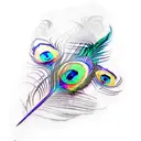 peacock feathers tattoo design idea