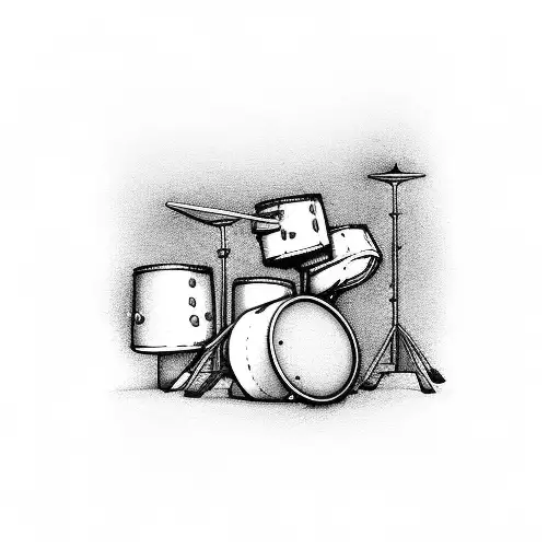 Drums MTB Photograph Metal tattoo design idea