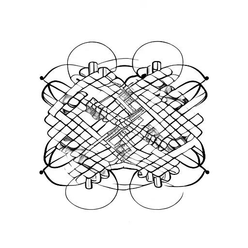 treble cleft turns into a DNA double helix tattoo design idea