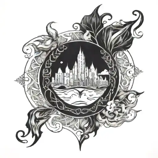 tolkien tattoo design idea