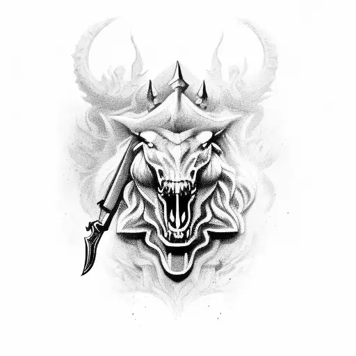 weapons of the four horsemen tattoo design idea