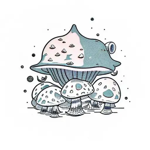 cute stick n poke mushroom hat frog tattoo 🍄🐸 - YouTube