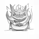 Gengar tattoo design idea